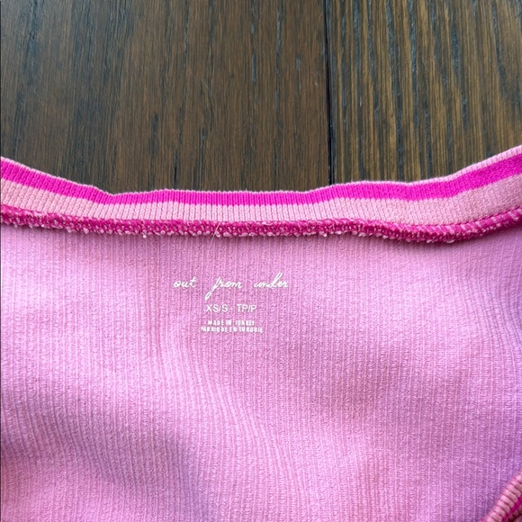 Pink Ribbed Long Sleeve Top - Picture 2 of 2